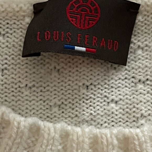 Vintage Louis Feraud Floral Appliqué Sweater - Picture 10 of 10